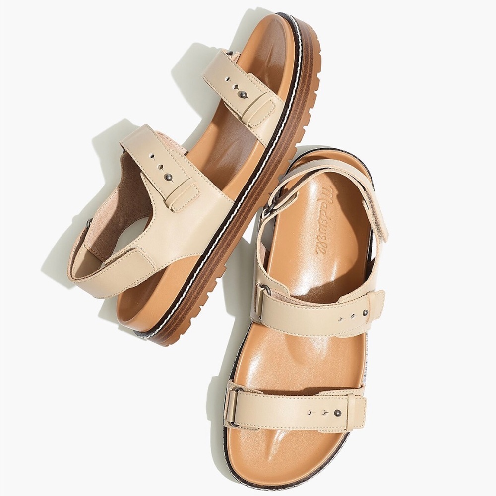 Madewell Leilah leather lug Birkenstock-style spring summer sandals